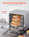 Vevor Countertop Toaster Oven 4 Layers Stainless Steel 2800W New