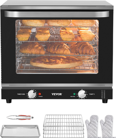 Vevor Countertop Toaster Oven 4 Layers Stainless Steel 2800W New
