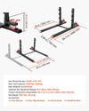 Vevor Clamp-On Pallet Forks 43 in. 4,000 lbs Capacity with Anti-Tilt Bar New