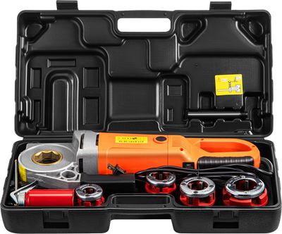 Vevor Electric Pipe Threader Handheld with 4 Dies 1/2