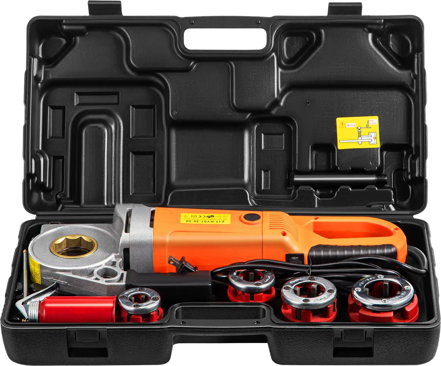 Vevor Electric Pipe Threader Handheld with 4 Dies 1/2