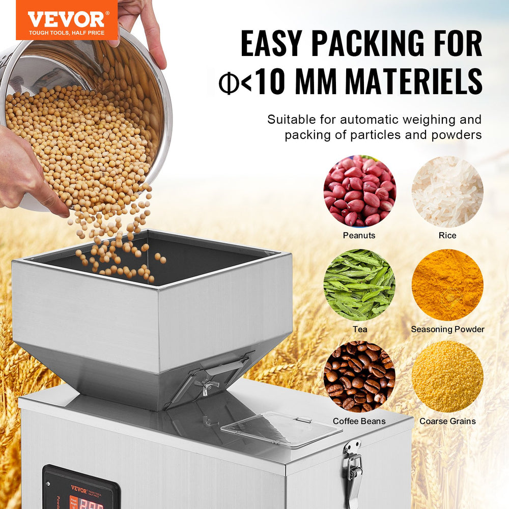 Vevor Powder Filling Machine 1-200g Automatic Particle Weighing Dispenser New