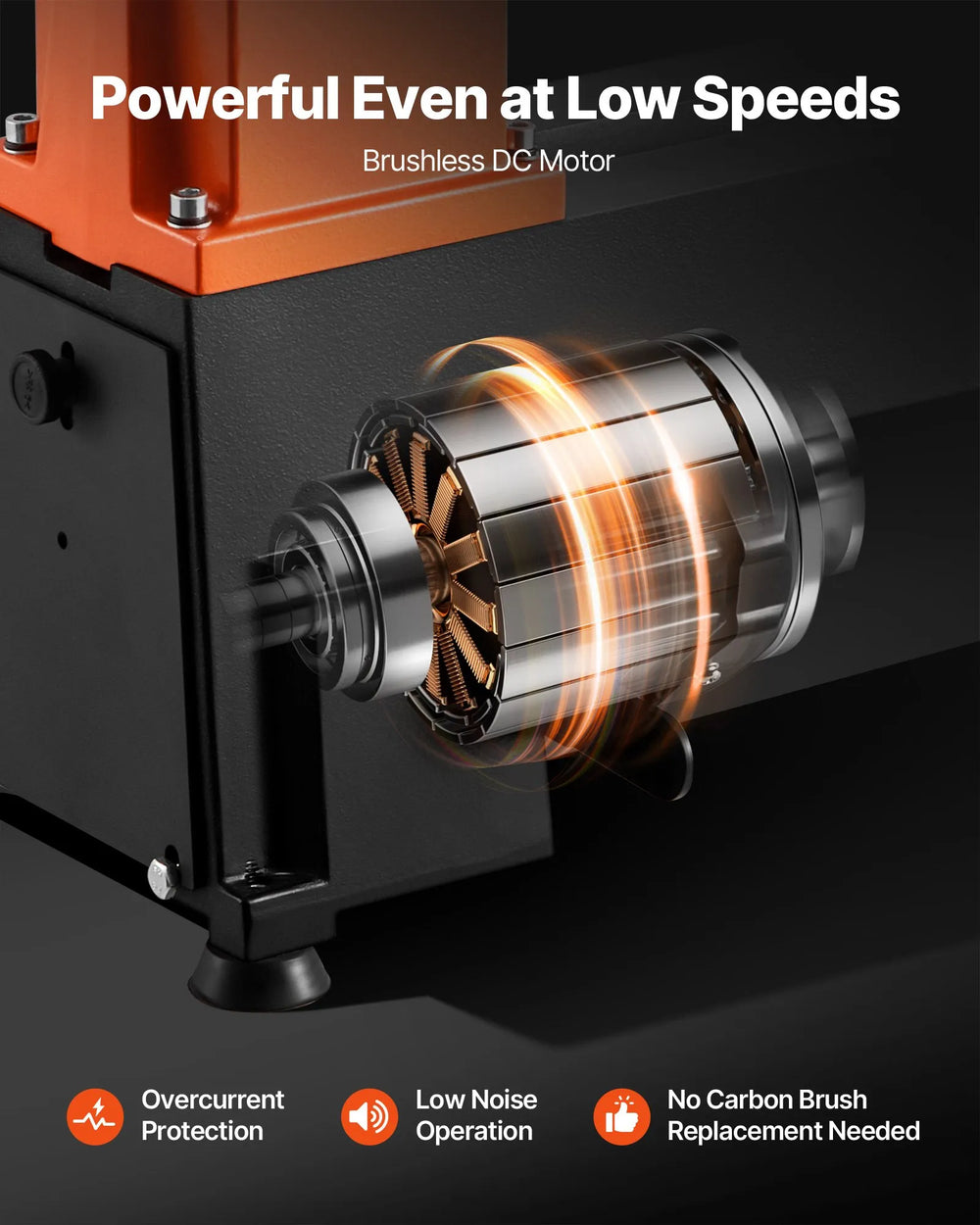 Vevor Woodworking Lathe 12 x 18 in Workbench 1 HP with 0-3800 RPM Variable Speed New