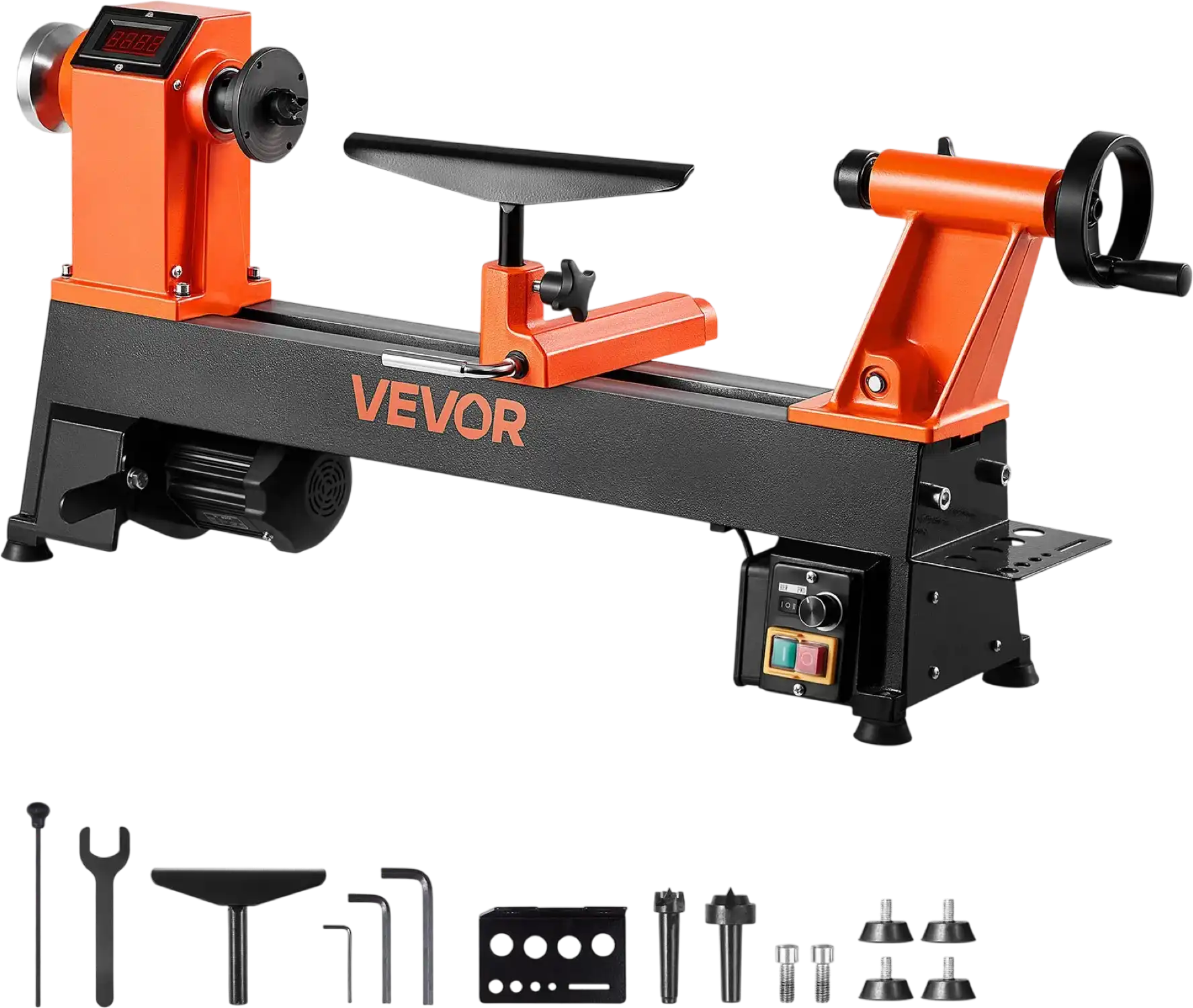 Vevor Woodworking Lathe 12 x 18 in Workbench 1 HP with 0-3800 RPM Variable Speed New