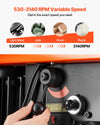 Vevor Benchtop Drill Press 10 in. 0.8 HP Variable Speed 0-45° Tilting Worktable New