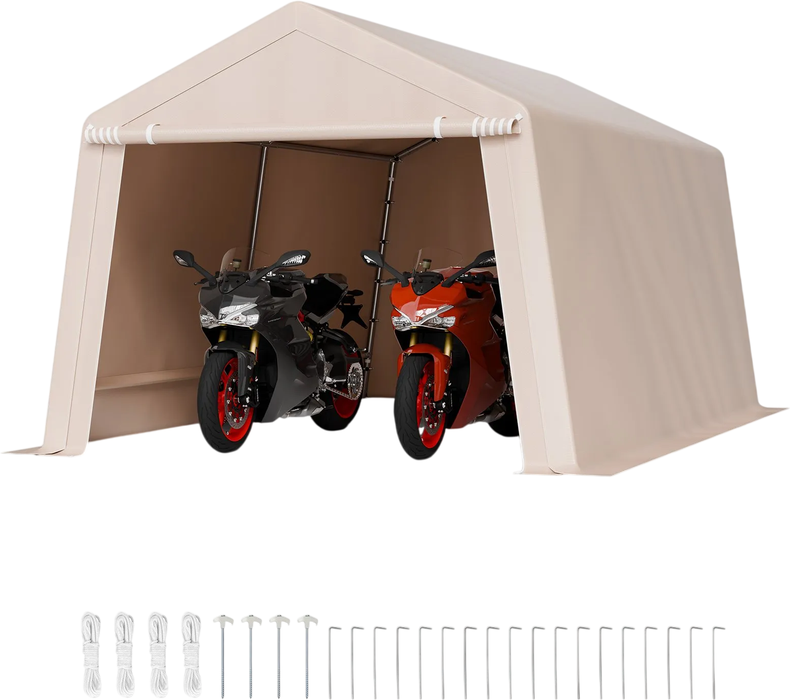 Vevor Outdoor Storage Shed 10 x 15 ft with Roll-up Door Waterproof New