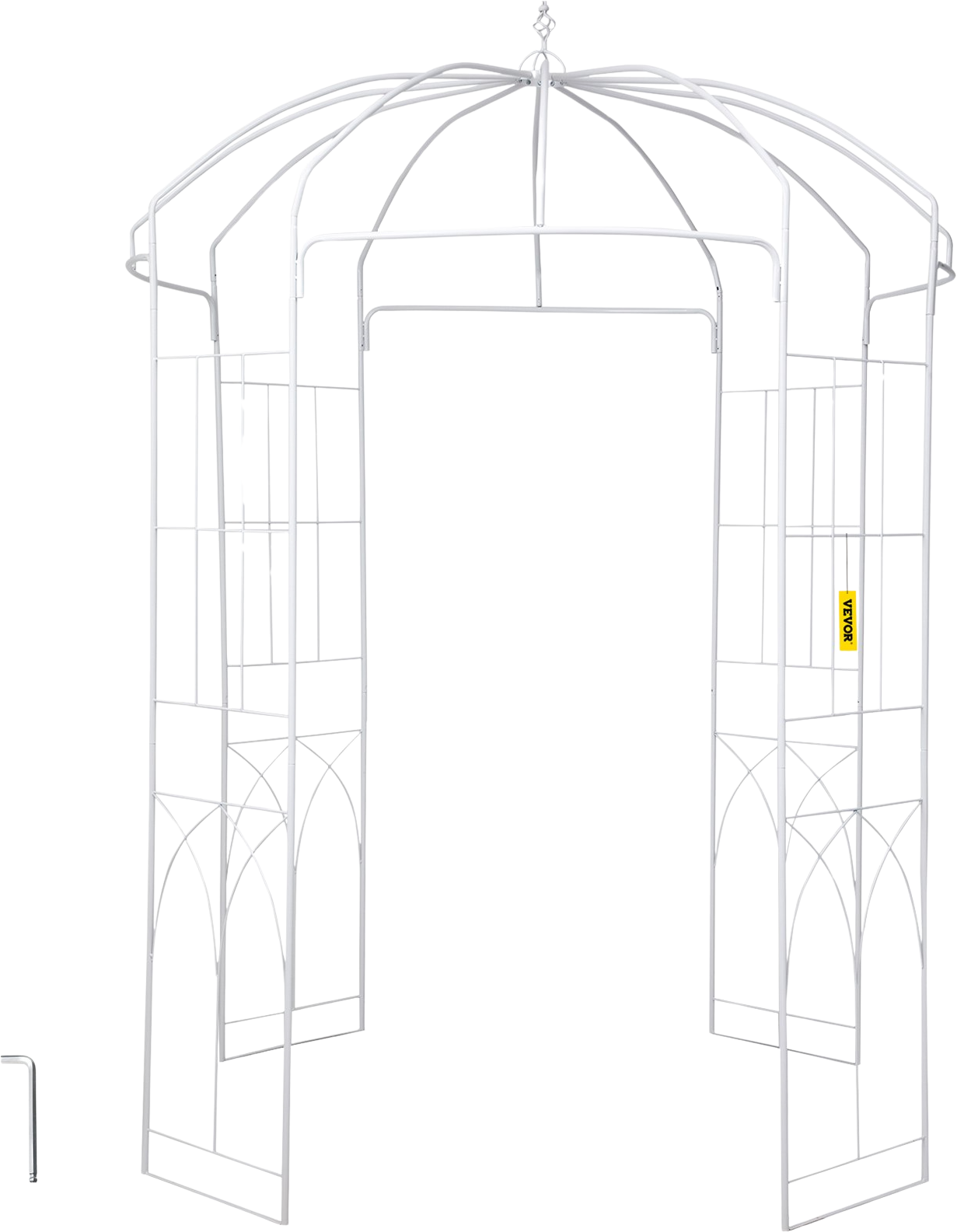 Vevor Birdcage Shape Garden Arbor 9' x 6.6' Arch for Climbing Vines New