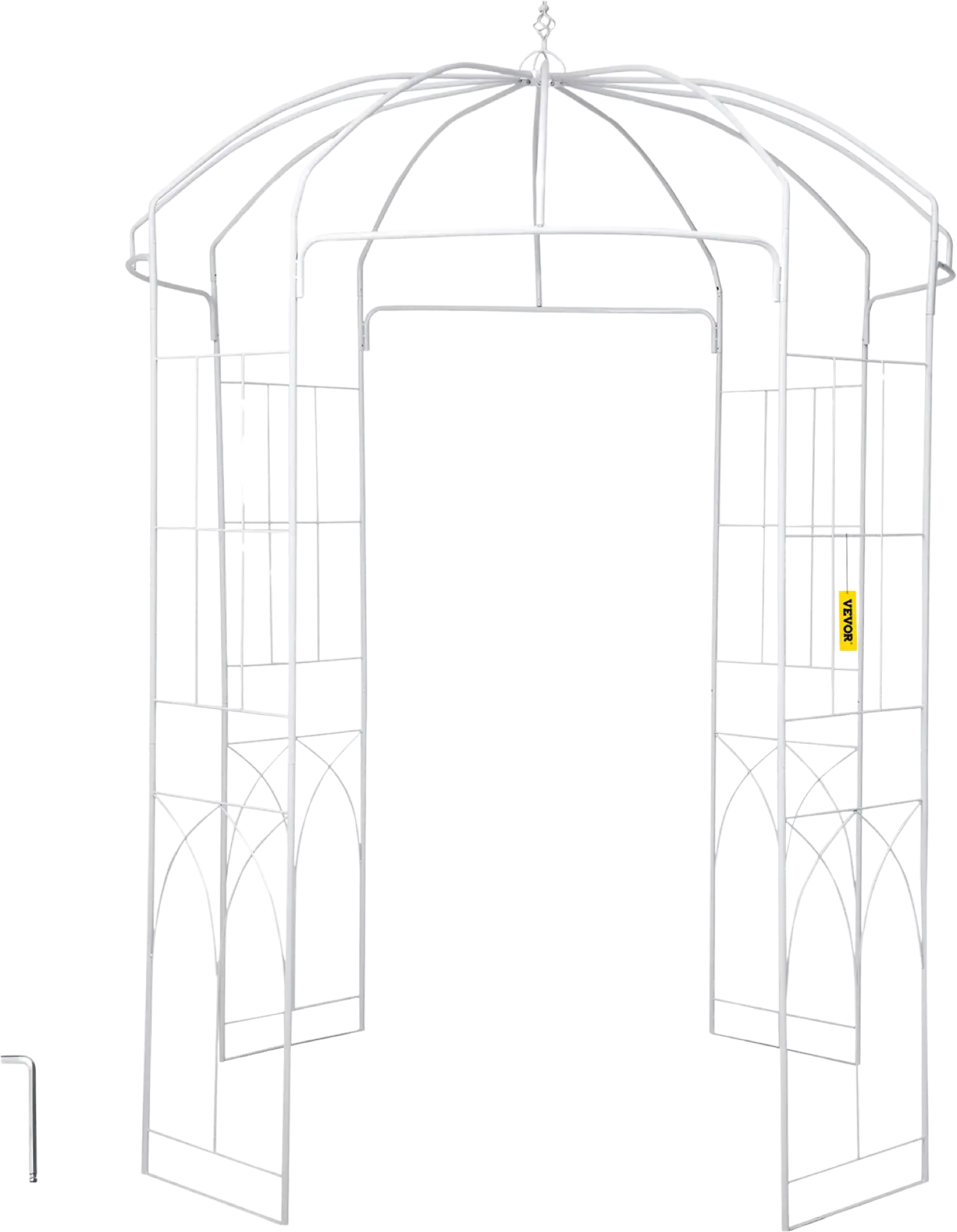 Vevor Birdcage Shape Garden Arbor 9' x 6.6' Arch for Climbing Vines New