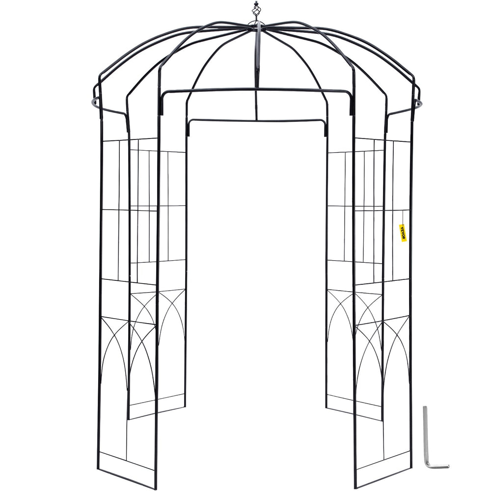 Vevor Birdcage Shape Garden Arbor 9' x 6.6' Arch for Climbing Vines New