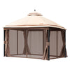 Vevor Patio Gazebo 10x13 FT with Mosquito Netting Metal Frame for 10-12 People New