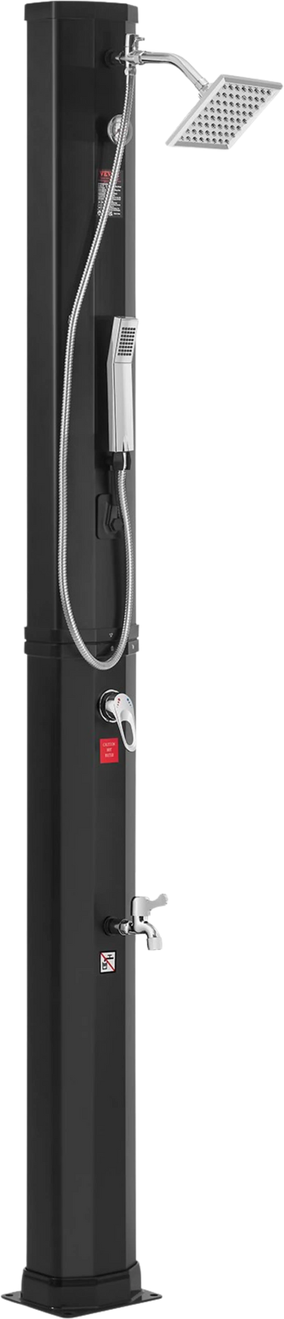 Vevor Outdoor Shower Solar Heated 10.57 Gal. Capacity with Handheld Mode New