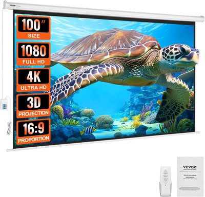 Vevor Motorized Projector Screen 100