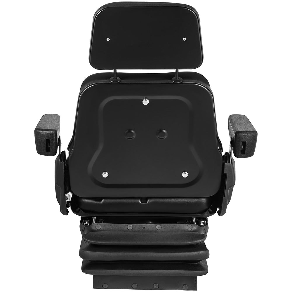Vevor Suspension Seat for Forklift & Tractor Adjustable Backrest Headrest Armrest New