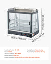 Vevor Food Warmer Commercial Display 3-Tier with Adjustable Shelves LED Light 1200W New