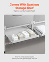 Vevor Washer Dryer Stand Pedestal 48.5" x 25" 590 Lbs Load with Double Tray New