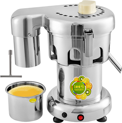 Vevor Commercial Juice Extractor Centrifugal Juicer Aluminum Casting and Stainless Steel Constructed New