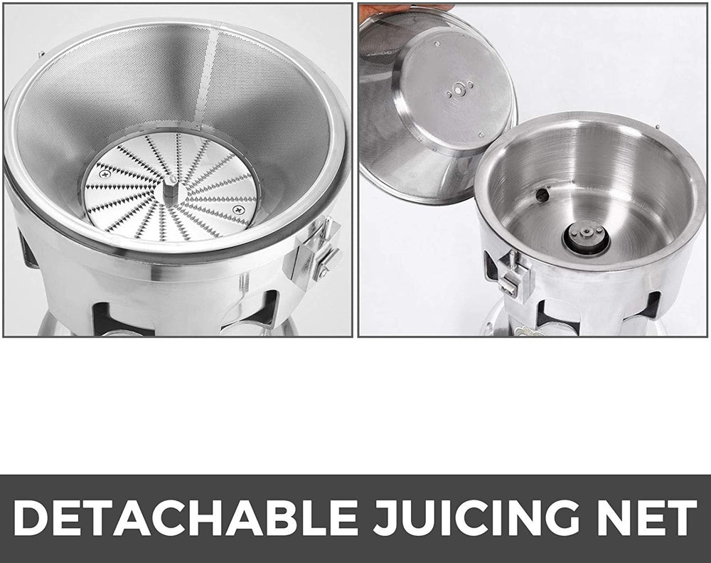 Vevor Commercial Juice Extractor Centrifugal Juicer Aluminum Casting and Stainless Steel Constructed New