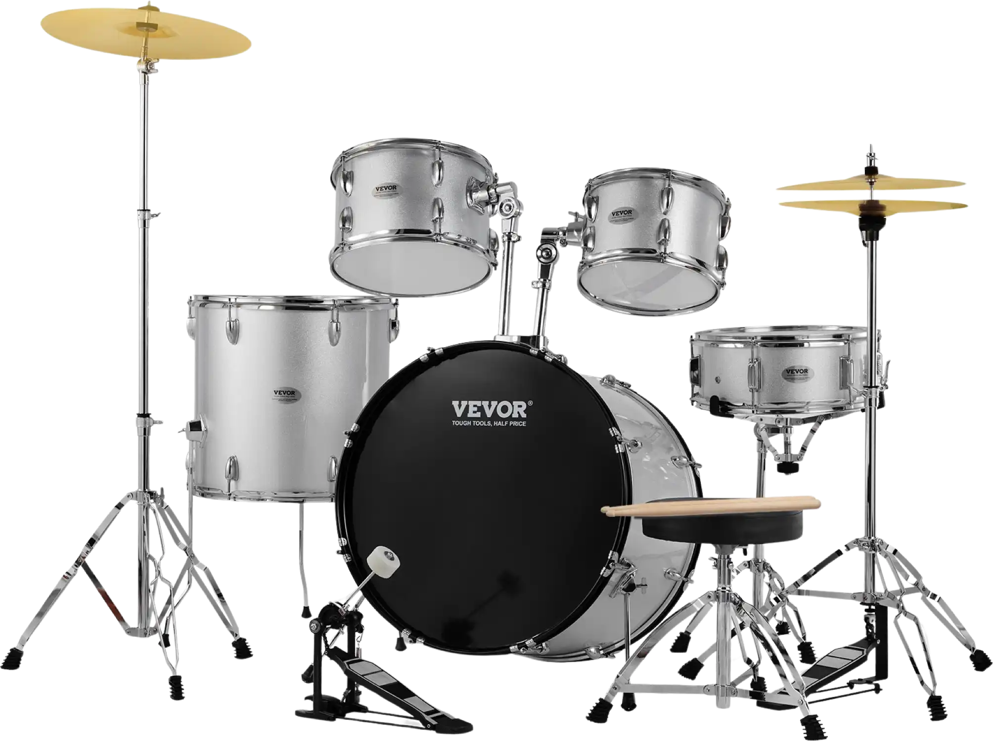 Vevor Adult Drum Set 5-Piece 22