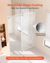 Vevor Frameless Shower Sliding Door 58-59 W x 75 H inch Tempered Glass Chrome New