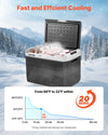 Vevor Car Refrigerator 52.8 Qt Capacity Adjustable Temp 12/24V DC 100-240V AC New