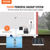 Vevor Sump Pump Battery Backup Inverter LCD Display 20A 2500W New