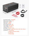 Vevor Battery Backup System 3000W LCD Auto Switches to Battery Inverter New