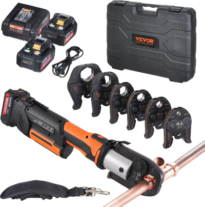 Vevor Pipe Crimping Press Tool Kit with 6 Jaws New