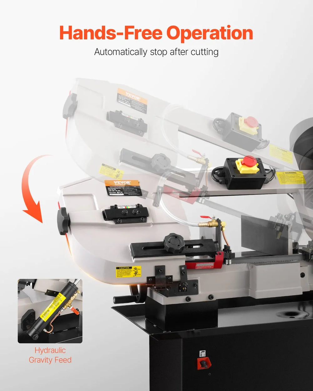 Vevor Metal Band Saw Horizontal & Vertical Cutting 7" x 12" Variable Speed 1100W New