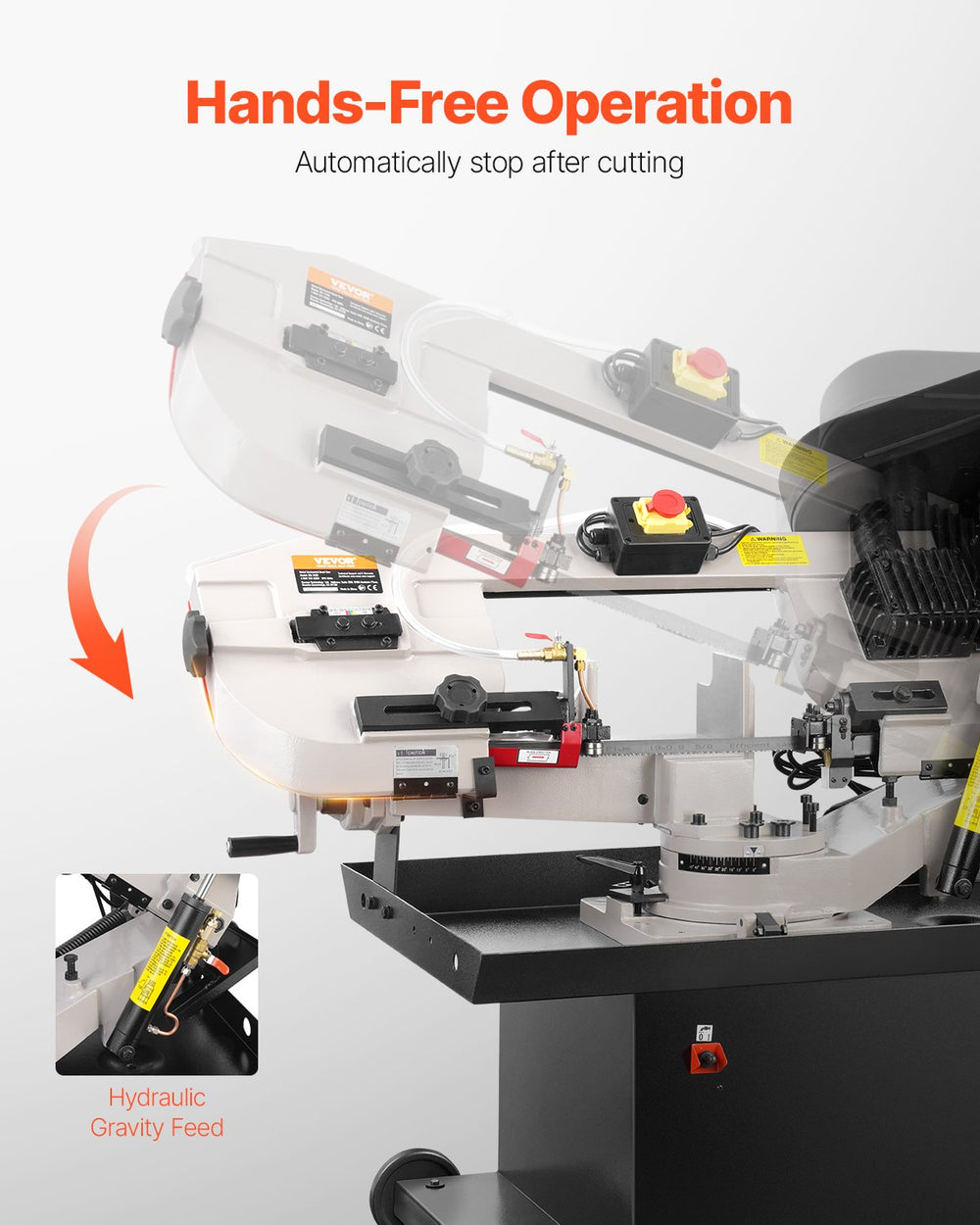 Vevor Horizontal Band Saw 7" x 8.25" Variable Speed 1.1 kW 110/220V New