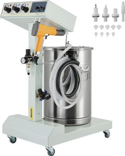 Vevor Electrostatic Powder Coating Machine 40W 45L with Spraying Gun 550g per Minute New