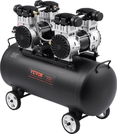 Vevor Air Compressor 20 Gal. Max 125 PSI Oil-Free Horizontal Compact Portable New
