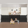 Vevor Baby Gate Retractable 34" x 110" Mesh Safety Gate Black New