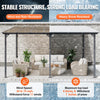 Vevor Lean-To Gazebo for Patio 10' x 14' Hard Top Pergola Aluminum Frame New