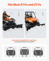 Vevor Snow Plow Kit 60" Universal Attachment Height and Angle Adjustable for UTV New