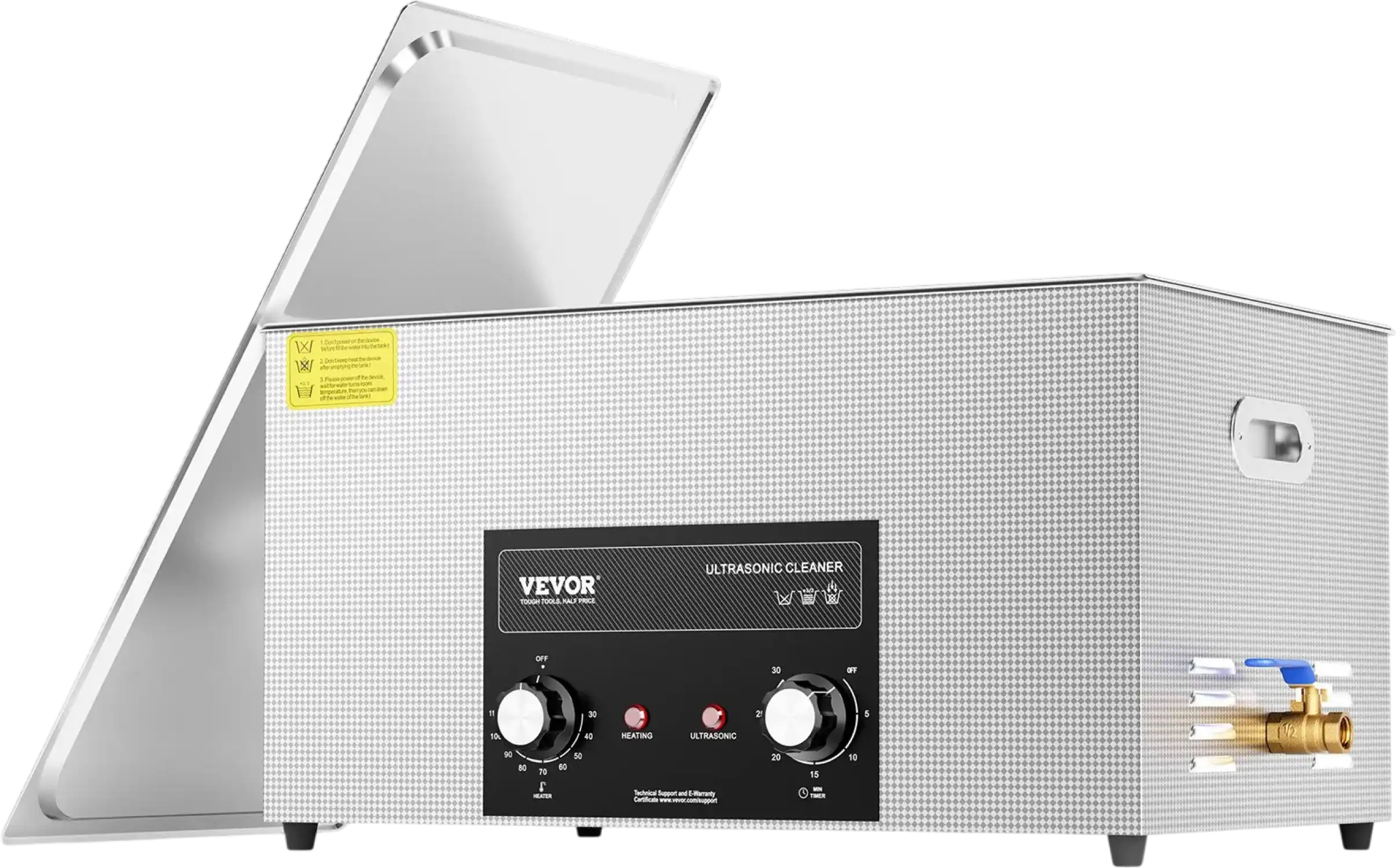 Vevor Ultrasonic Cleaner 22L with Heater and Timer 40kHz 600W New