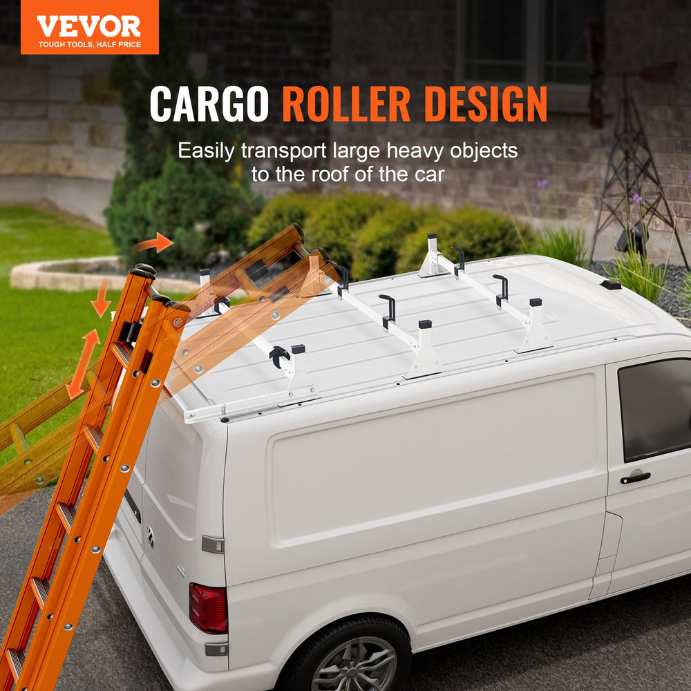 Vevor Roof Ladder Rack with Roller for Ford Transit 2013-2024 New