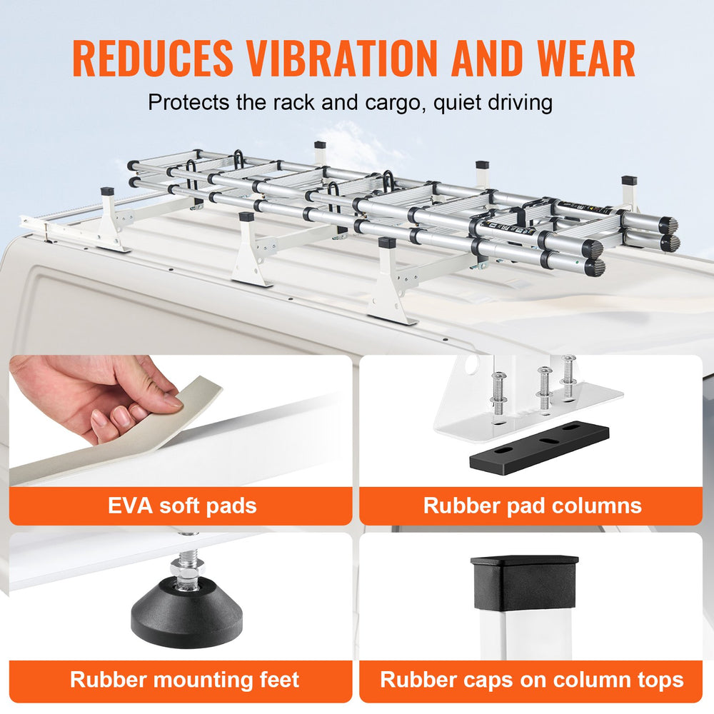 Vevor Roof Ladder Rack with Roller for Ford Transit 2013-2024 New