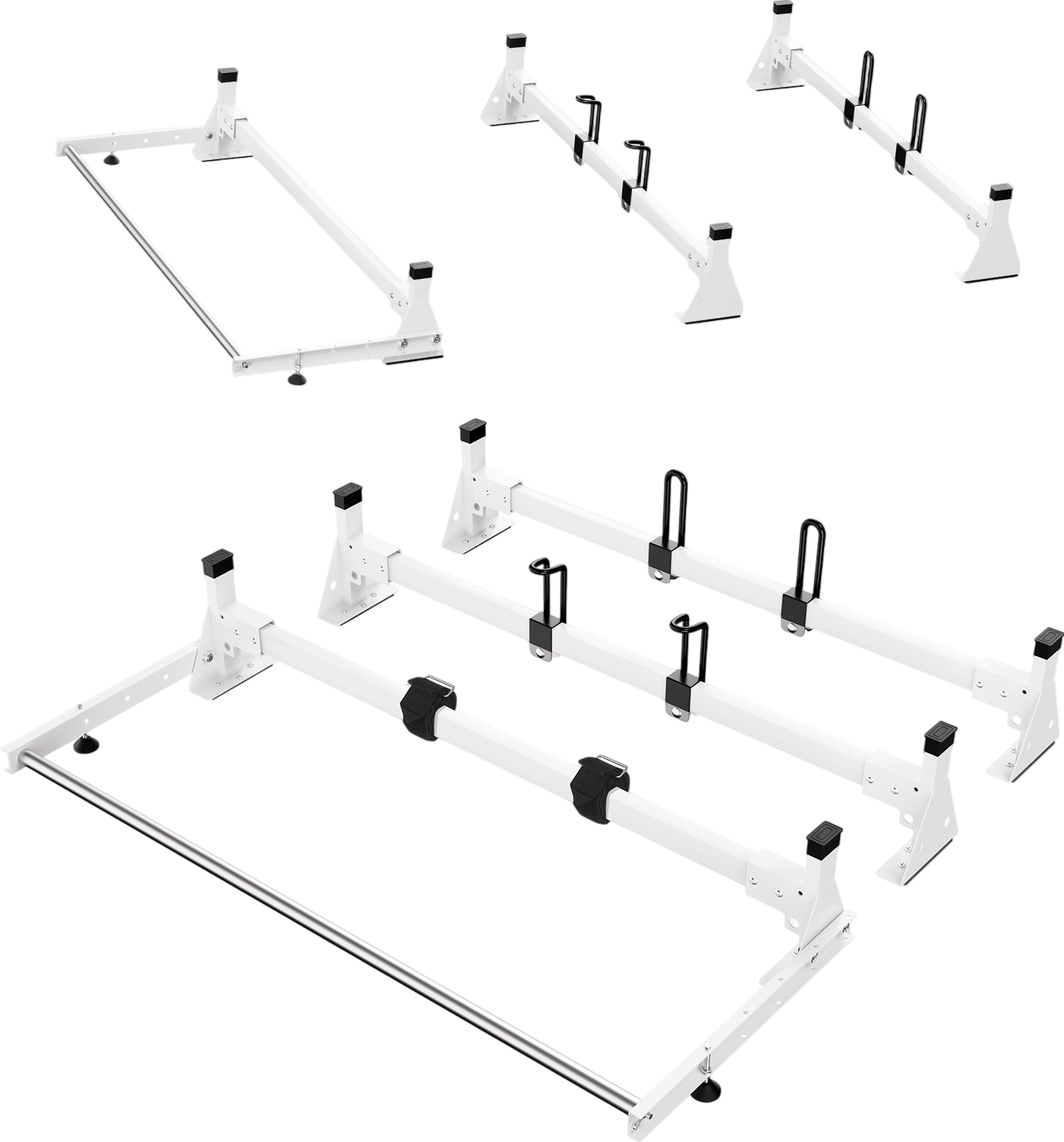 Vevor Roof Ladder Rack with Roller for Ford Transit 2013-2024 New