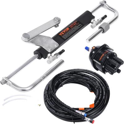 Vevor Hydraulic Outboard Steering Kit 90HP with Helm Pump Cylinder New