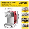 Vevor Commercial Meat Cutting Machine 550 Lbs/Hr Capacity 850W New