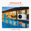 Vevor Electric Pool Heat Pump 35,830 BTU for Above/In-Ground Pools New
