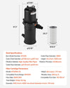 Vevor Cartridge Pool Filter with Valve 9,000 GPH Cleaning System 200 sq. ft New