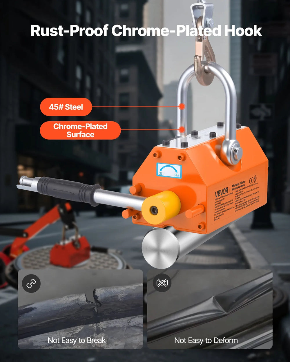 Vevor Magnetic Lid Lifter Dolly 1320 lbs Capacity with Adjustable Handle New