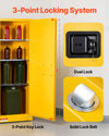 Vevor Flammable Safety Cabinet 23 Gallon 23.2" x 18.1" x 65" with Adjustable Shelf New