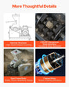 Vevor Hammer Crusher 100-200 kg/h with 3 Sieve Screens 2500W 220V New