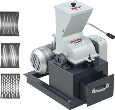 Vevor Hammer Crusher 100-200 kg/h with 3 Sieve Screens 2500W 220V New