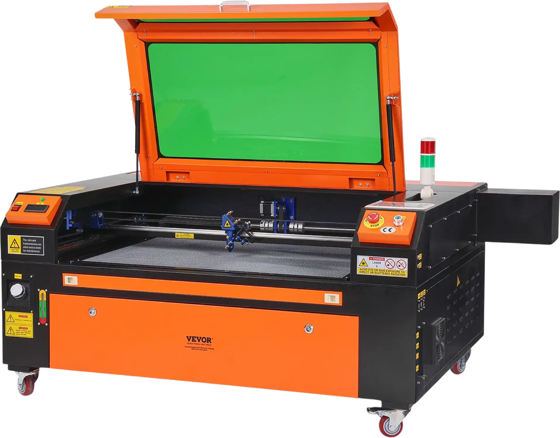 Vevor Laser Engraver 100W CO2 19.7 IPS Laser Cutter Machine with 2-way Pass Air Assist New