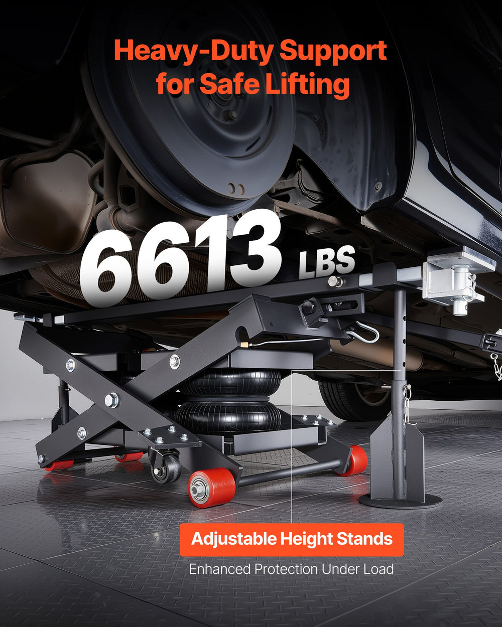 Vevor Portable Car Lift with Airbag 3 Ton Capacity 21.7" Max Height New