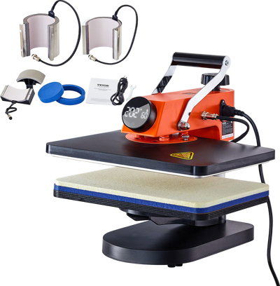 Vevor Heat Press 6 in 1 Sublimation Machine for DIY Shirts/Hats/Mugs 12
