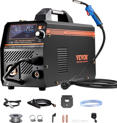 Vevor MIG Welder 160Amp 4-in-1 Machine Dual Voltage 110V/220V New